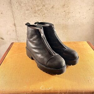 Urban Outfitters Black Motorcycle Boots